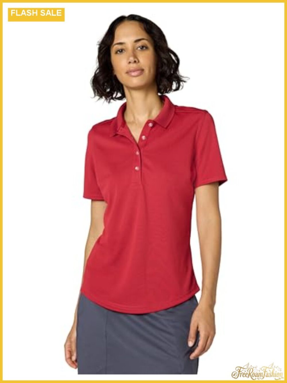 Golf Polo Shirt Moisture Wicking Stretch Short Sleeve Performance Activewear